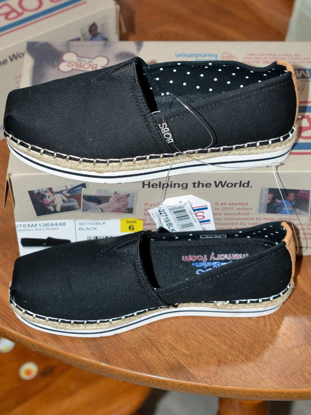 SKECHERS  BOBS Women's Breeze Memory Foam Slip-on Shoes